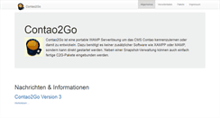 Desktop Screenshot of contao2go.org