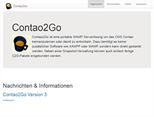 Tablet Screenshot of contao2go.org